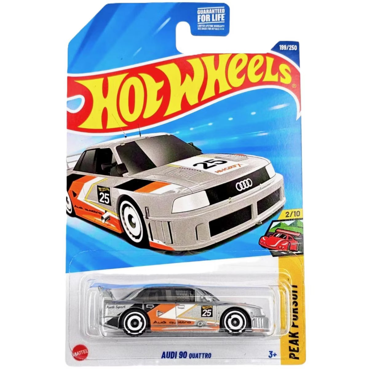 Hot Wheels 1:64 Scale | AUDI 90 QUATTRO | Peak Pursuit | silver | 2/10 | 199/250