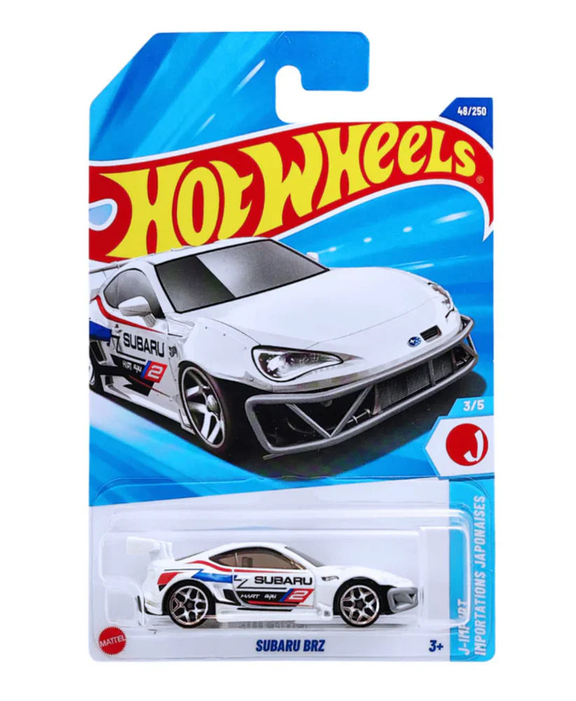 Hot Wheels 1:64 Scale | SUBARU BRZ | J-Import | White | Case L&M | 48/250