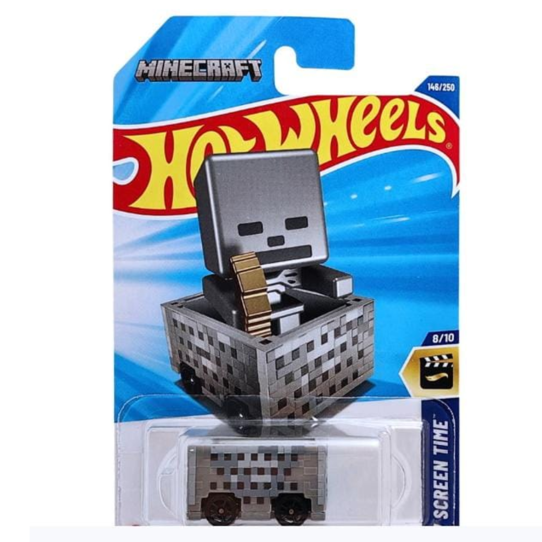 Hotwheels | MINECART  | HW Screen Time | Silver | IMPORTED | H CASE | 146/250